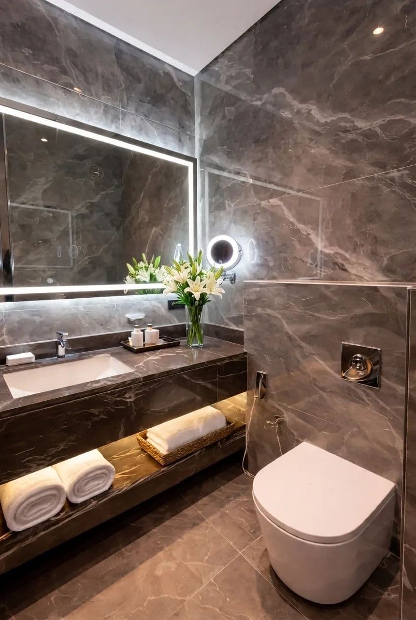 برج حياة — حمام فاخر