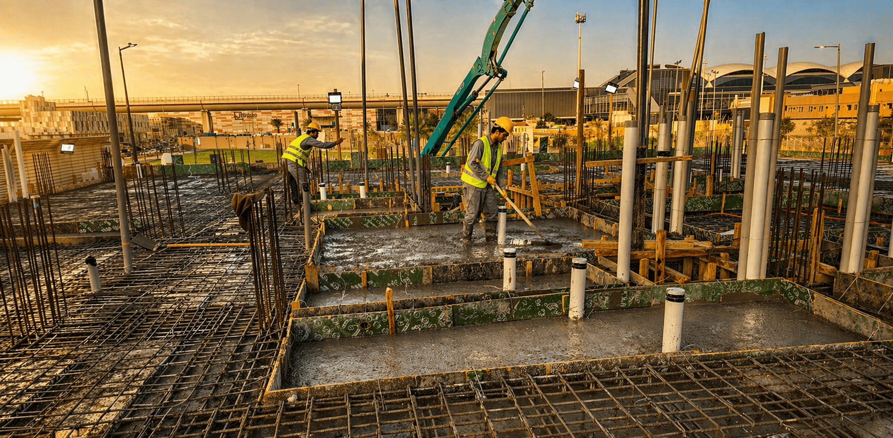 أعمال البنية التحتية والإنشاءات